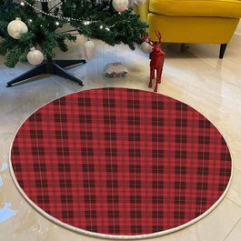 Conceptum Alfombra Woopamuk460 de 100 cm, Rojo y Negro